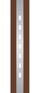 paneluri ornamentale pvc 1402-L Panel pvc sau aluminiu lateral pt. usi duble.