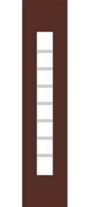 Panel pvc sau aluminiu lateral pentru usi duble 1416-L.