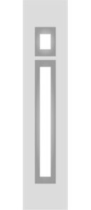 Panel pvc sau aluminiu lateral pentru usi duble 1417-L.