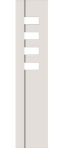 Panel pvc sau aluminiu lateral pentru usi duble 1418-L.