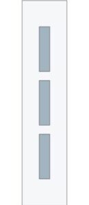 Panel pvc sau aluminiu lateral pentru usi duble 1432-L.