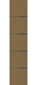 Panel pvc sau aluminiu lateral pentru usi duble 1436-L.