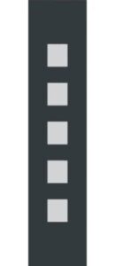 Panel pvc sau aluminiu lateral pt. usi duble 1482-L.