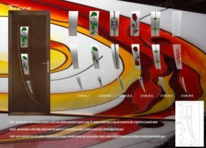 Modele de sticla termopan disponibile pt. Panel usa pvc sau aluminiu - CORA.