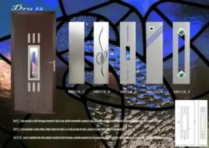 Modele de sticla termopan disponibile pt. Panel usa pvc DRU – 12.