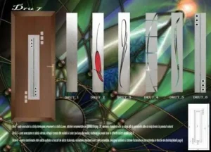 Modele de sticla termopan disponibile pt. Panel usa pvc DRU – 7.