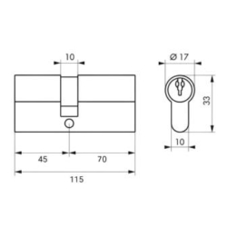 Butuc 115 mm inegal 45-70 cu 5 chei cu amprenta,, Butuc 115 mm inegal 45-70 cu 5 chei cu amprenta,,
