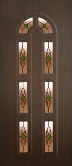 Panel ornamental uşă termopan imitaţie lemn(nuc) ELLA 3